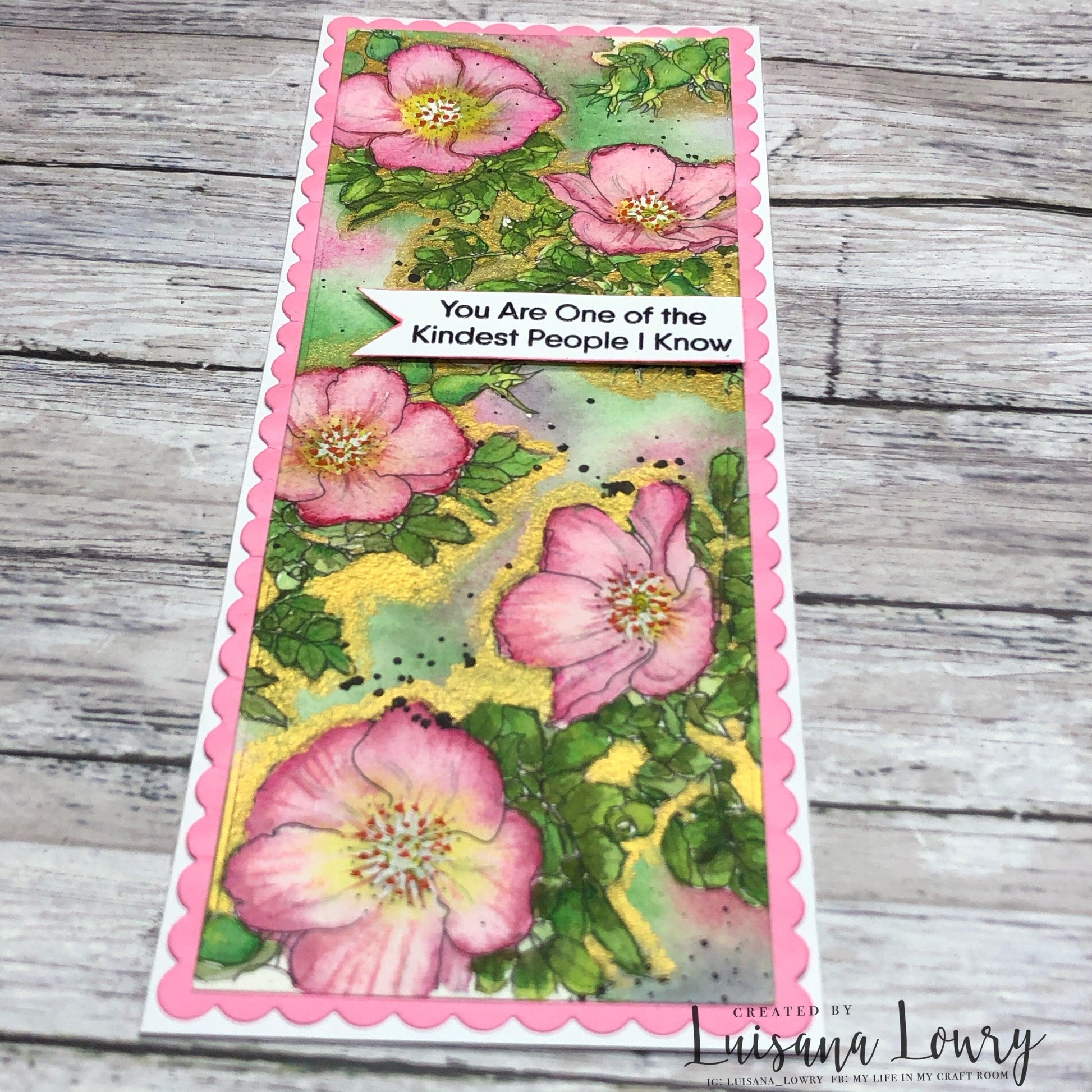 Dog Rose Digital Stamp - alexsyberiadesigns