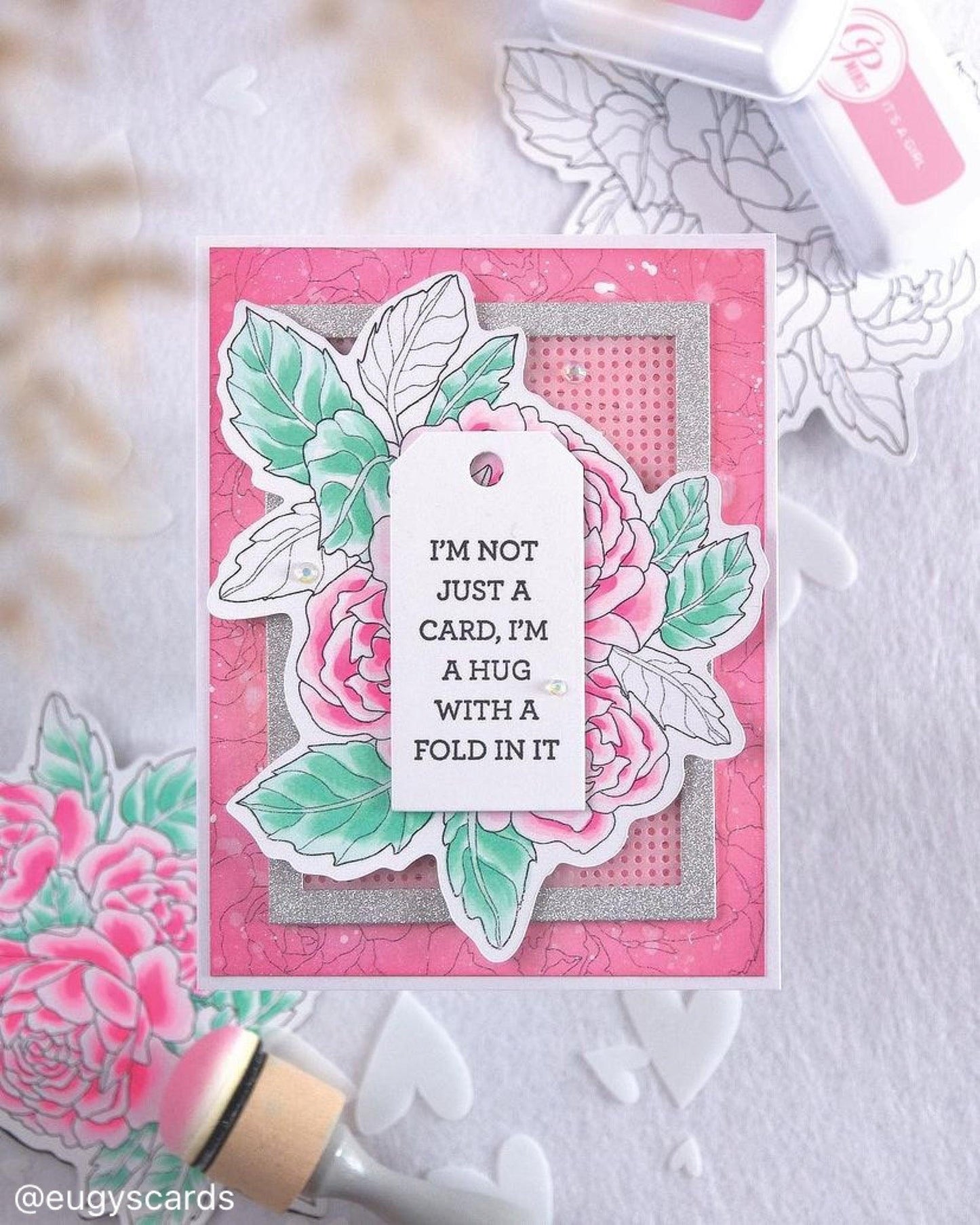 Sending Love Bouquet Digital Stamp - Alex Syberia Designs