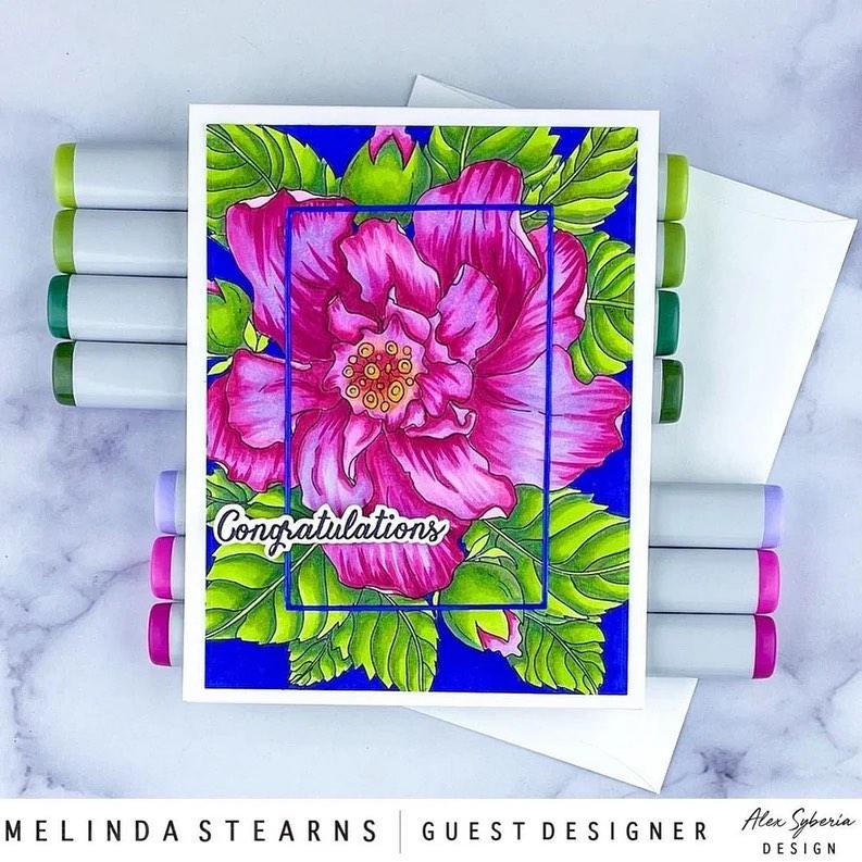 Enna's Ruffles Hibiscus Digital Stamp - Alex Syberia Designs