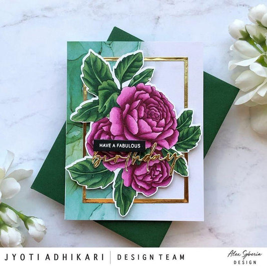 Sending Love Bouquet Digital Stamp - Alex Syberia Designs