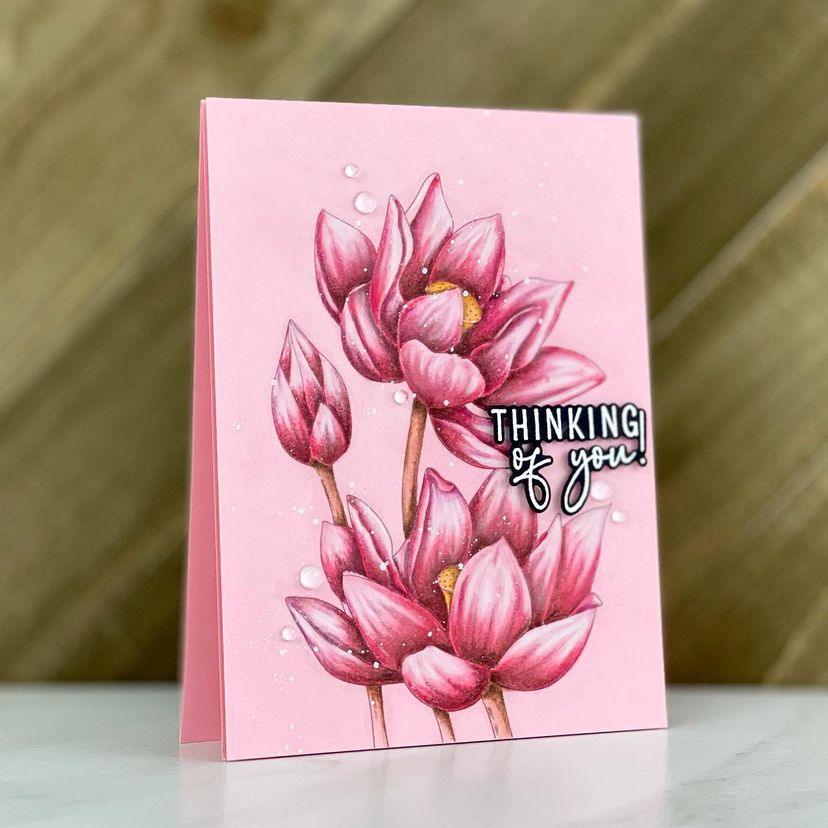 Lotus Digital Stamp - Alex Syberia Designs