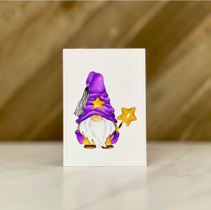 Christmas Cute Gnome Digital Stamp - alexsyberiadesigns