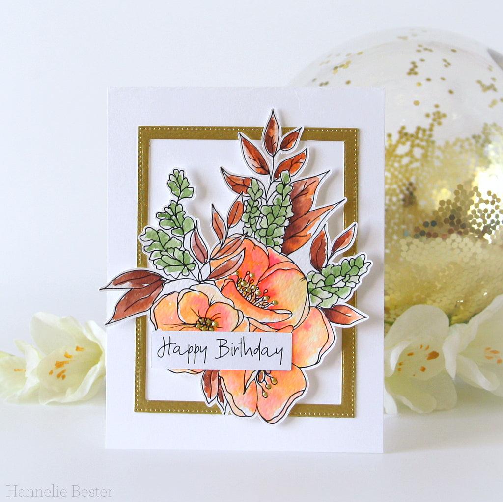 Winter Flowers Digital Stamp - Alex Syberia Designs