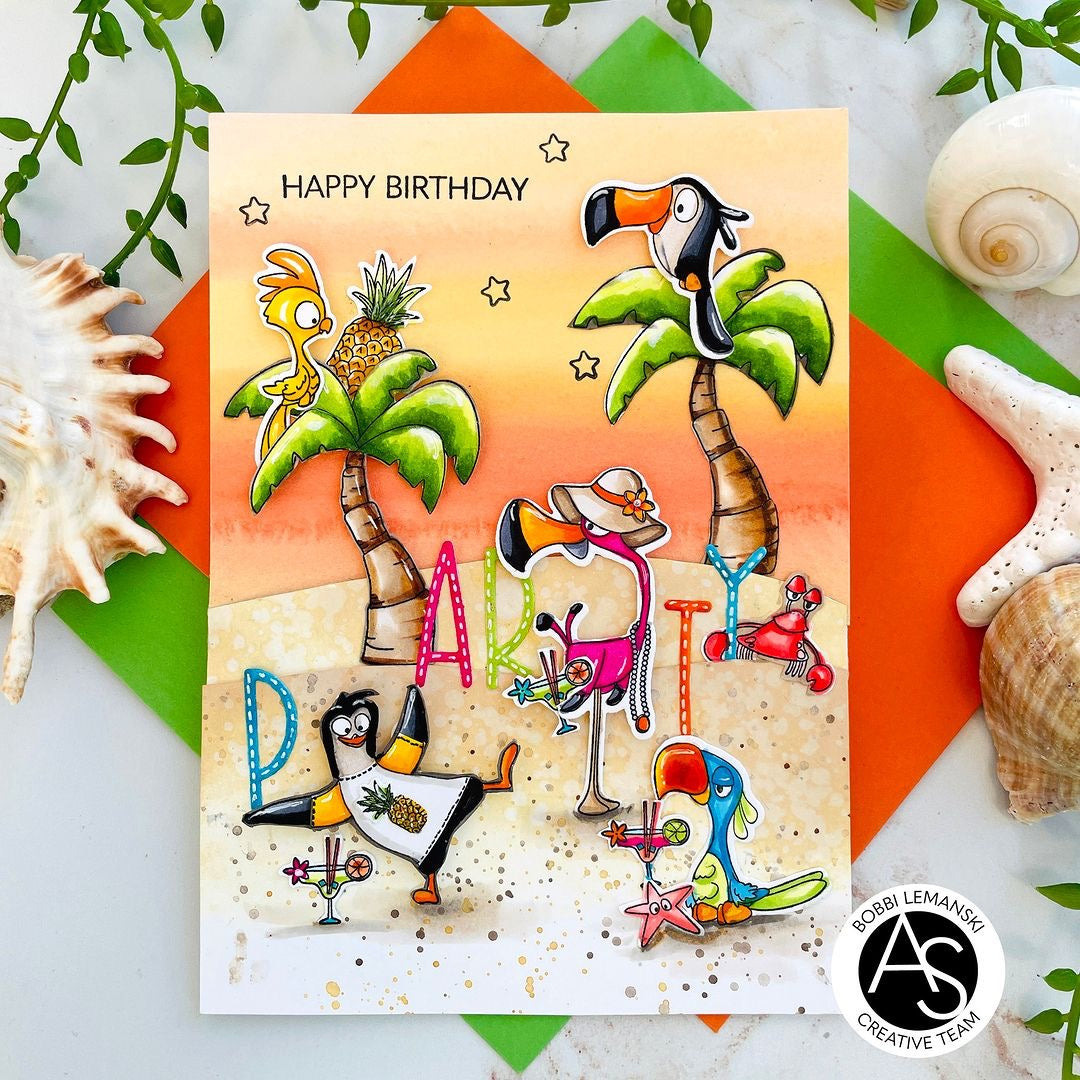 Paradise Birds Stamp Set