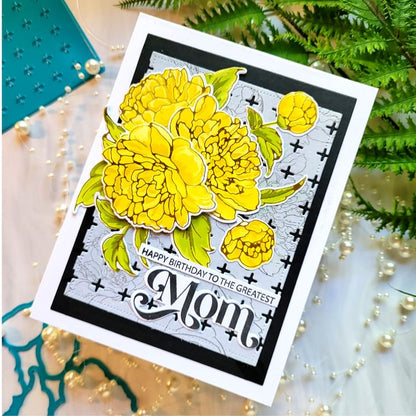 Gorgeous Peonies Stamp Set