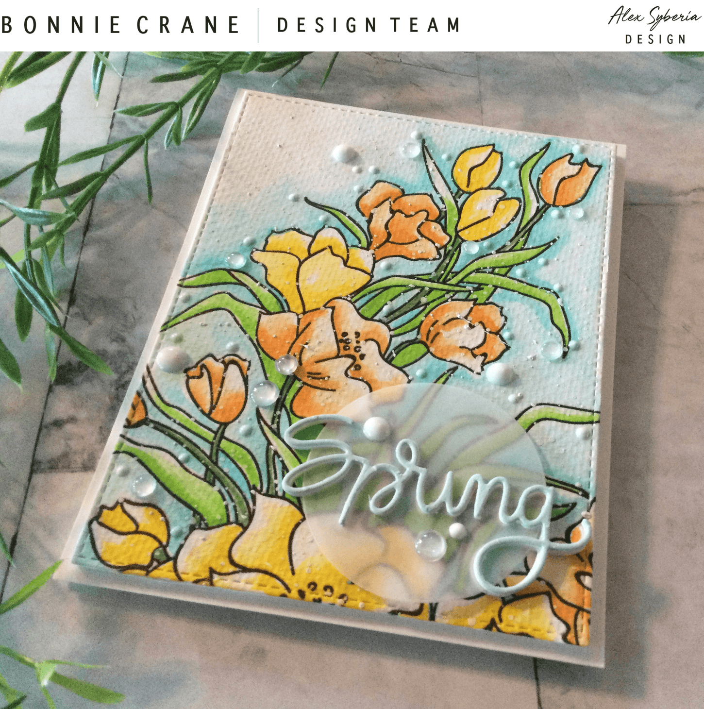 Spring Time Digital Stamp - Alex Syberia Designs